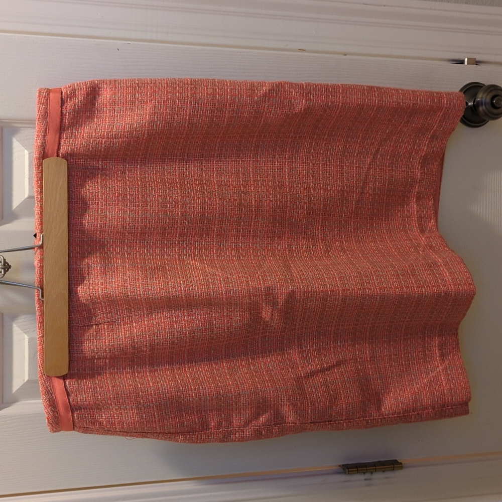 Pink and Green Tweed Skirt Size 16